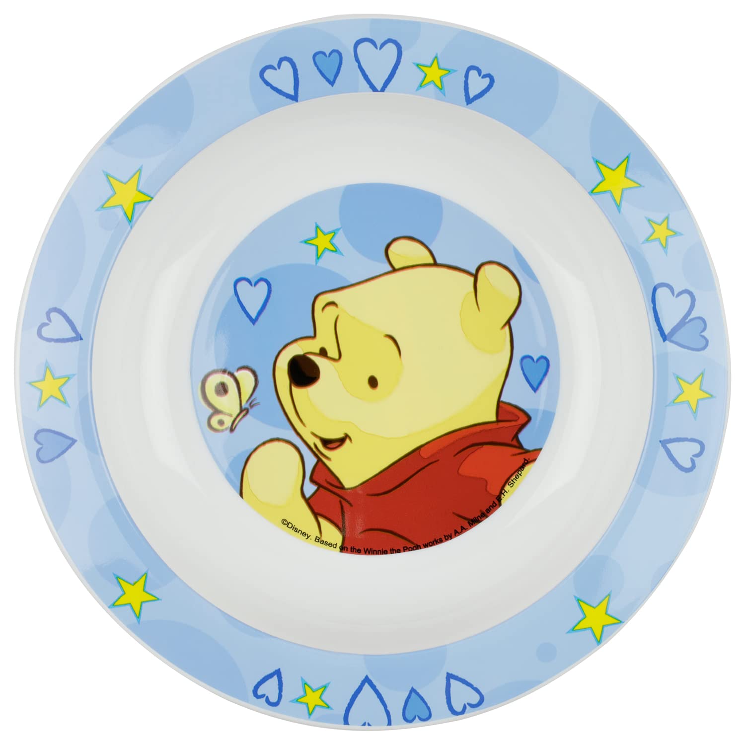 p:os Winnie Pooh 3 Piece Breakfast Set with Plate, Bowl and Cup