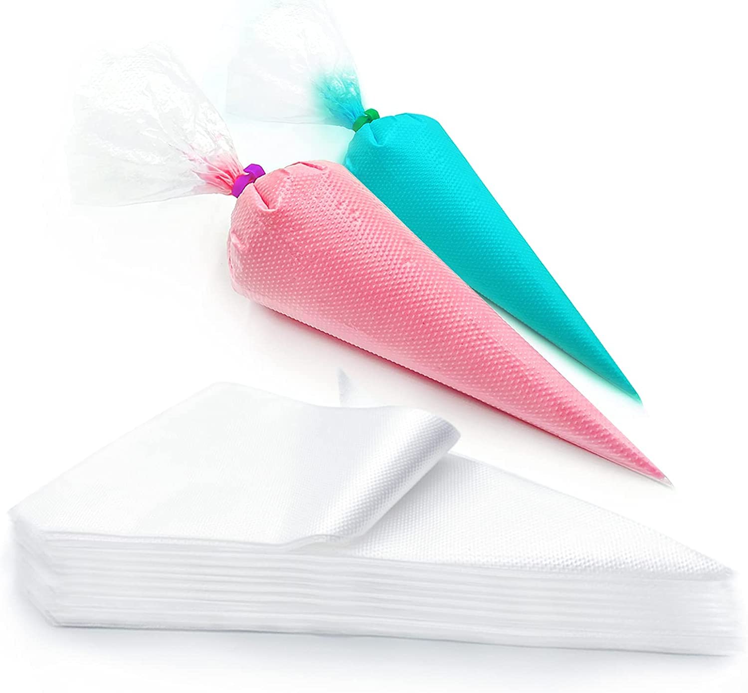 200 pcs Disposable Piping Bags - Thickened Pastry Bags 10/12 Inch Anti Burst and Non-Slip Icing Piping Bags, for Cream Frosting Cookies and Cupcake Decorating Supplies