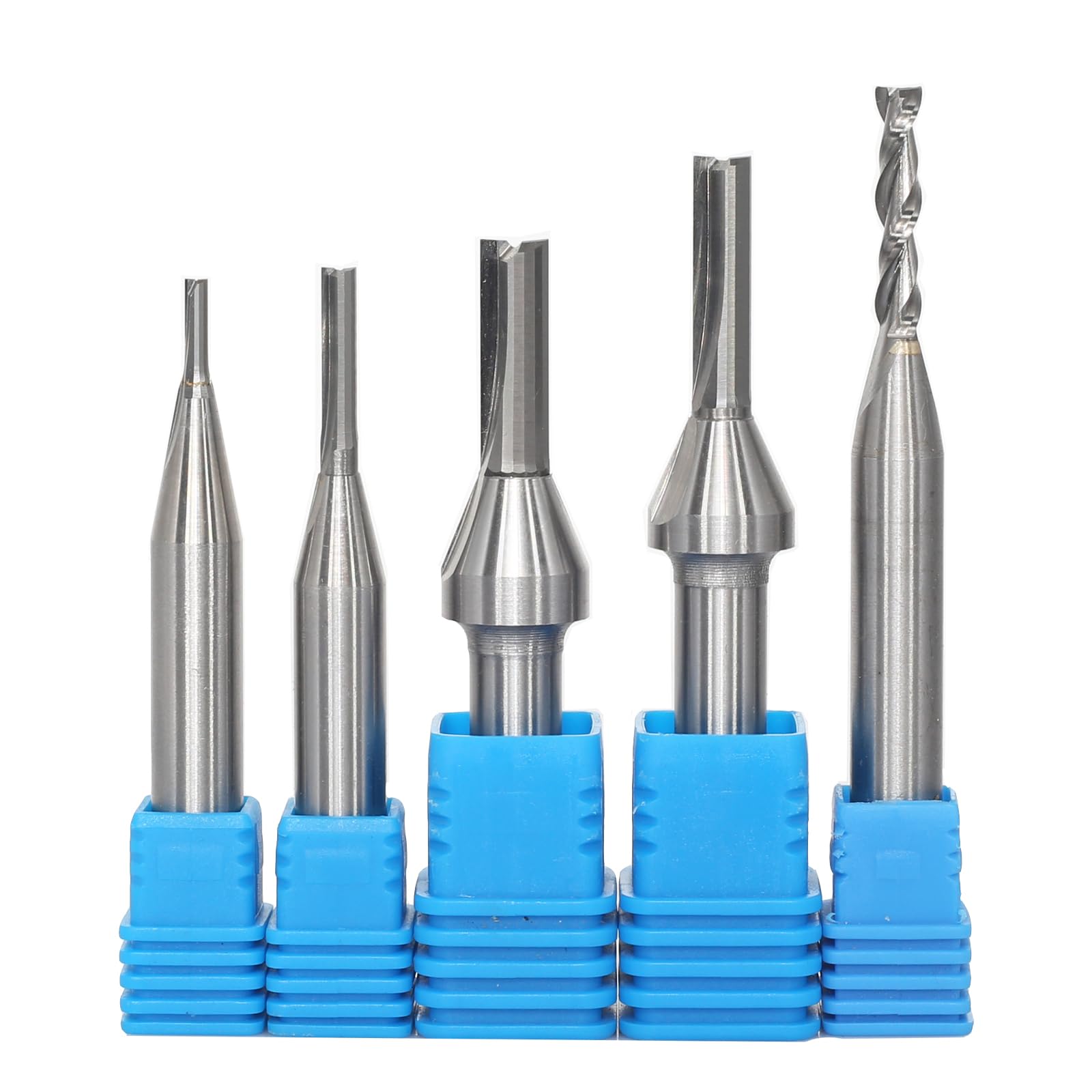 Fresa per scanalature da 8 mm, 5 pezzi, set di frese per frese da 2/3/4/5/6 mm, fresa per fresa superiore, punte per fresa per legno