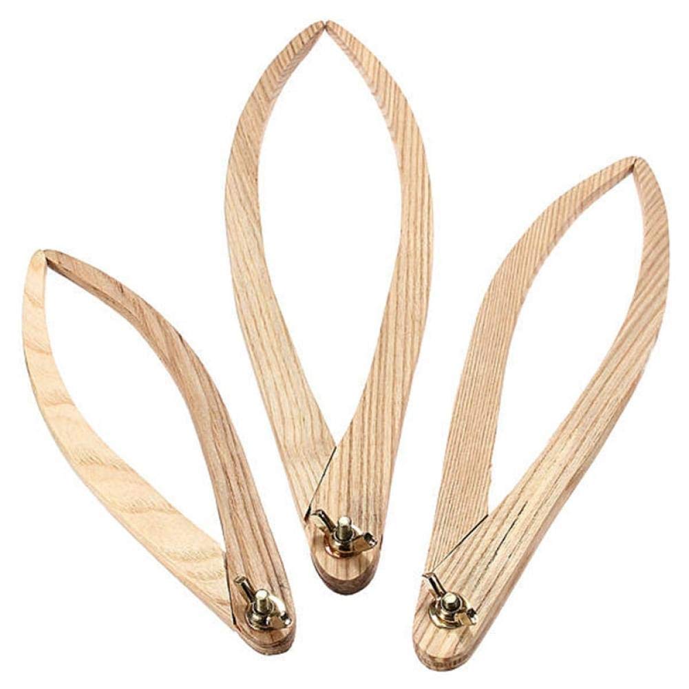 BYFRI Clay Sculpture Ceramic Measuring Pottery Tool Inside Outside Caliper Tool Measuring Pottery Sculpture Bent Leg Wooden Clay Measuring Tool