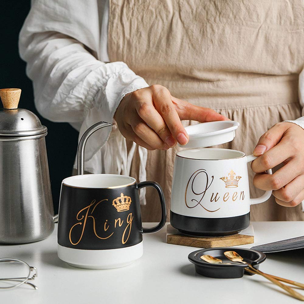 GYZLZZB コーヒーティーカップ磁器ヨーロッパスタイルのラテカップ 