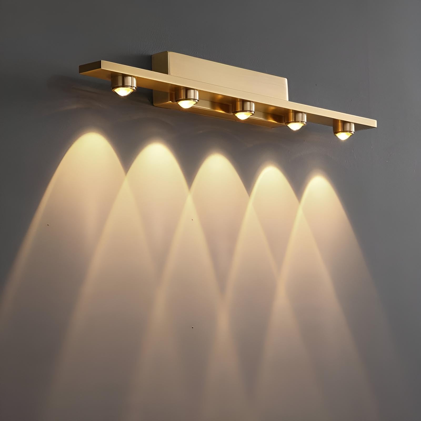 FILLISKA LED Mirror Light - Gold Finish -10