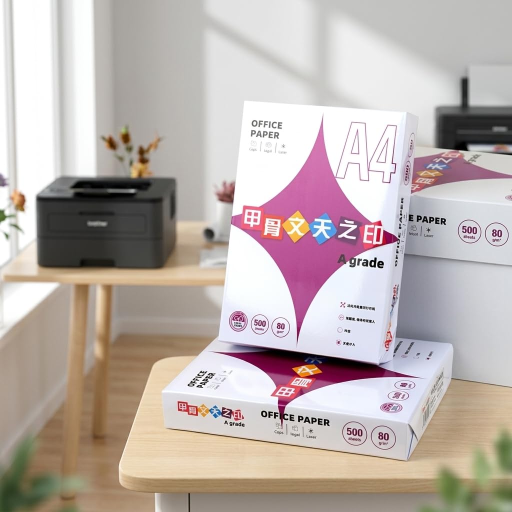 di Carta 75-80g/ per Stampante e Inkjet, Fo Bianchi Multiuso per Fotocopie e Documenti, Carta A4 da 75g per fotocopie, 500 fogli/risma * 2 (nuovo imballaggio del marchio)