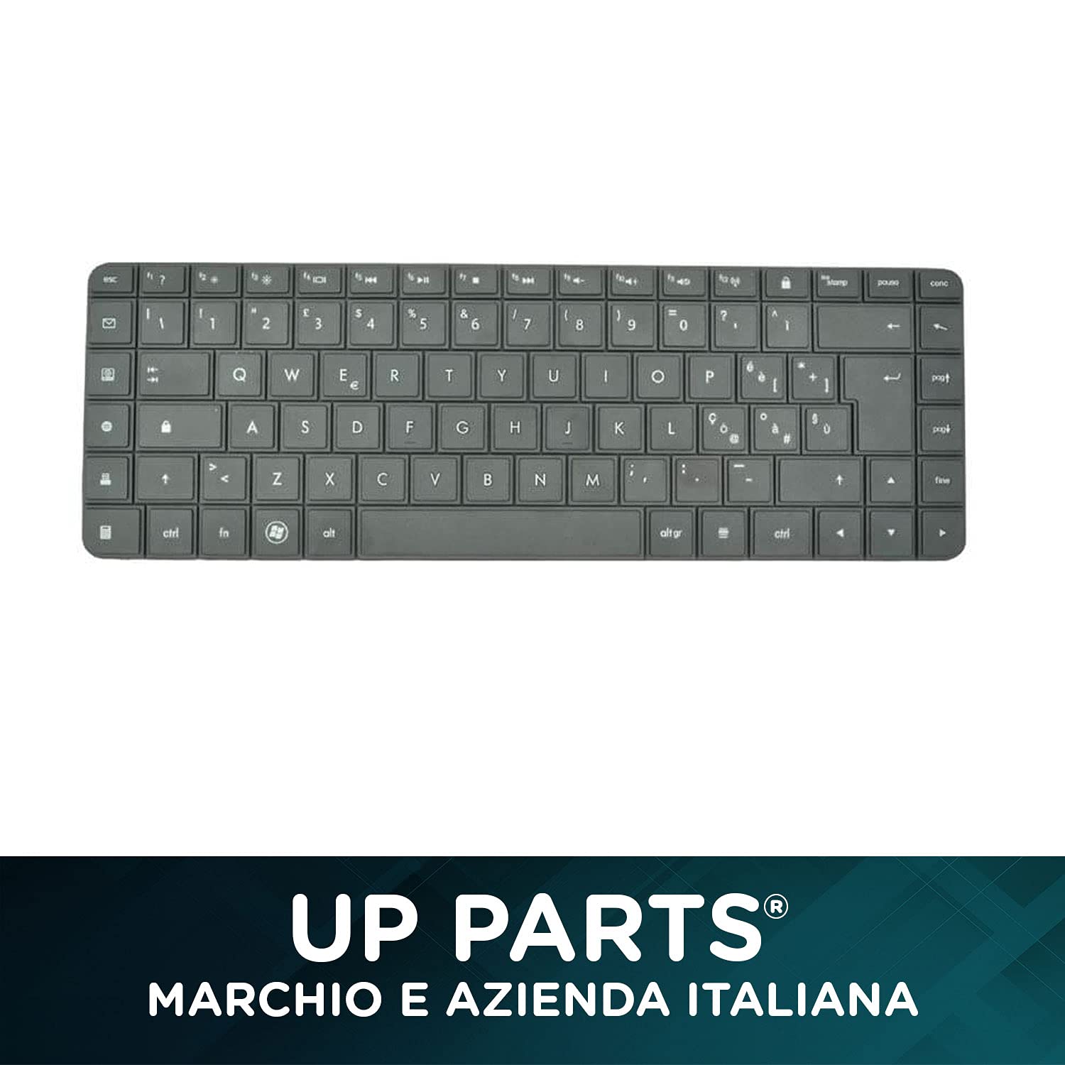 Marchio e Azienda Italiana Tastiera Italiana compatibile con Notebook Tastiera per HP G56 G62 Series, Compaq Presario CQ56-100 Series Frame Colore Nero