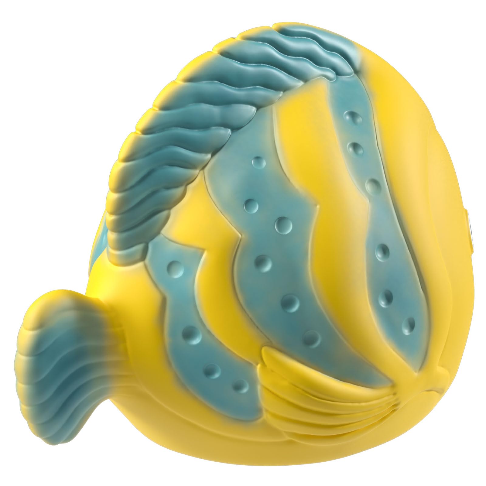 Pure Natural Rubber Bath Toy, La The Butterfly Fish Baby Toy 10 cm, Hole Free Bath Toys - Image 3
