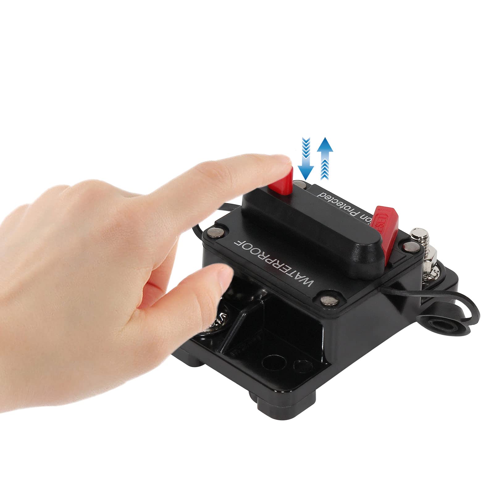 RED WOLF Waterproof 60Amp Circuit Breaker For Boat Trolling Motor