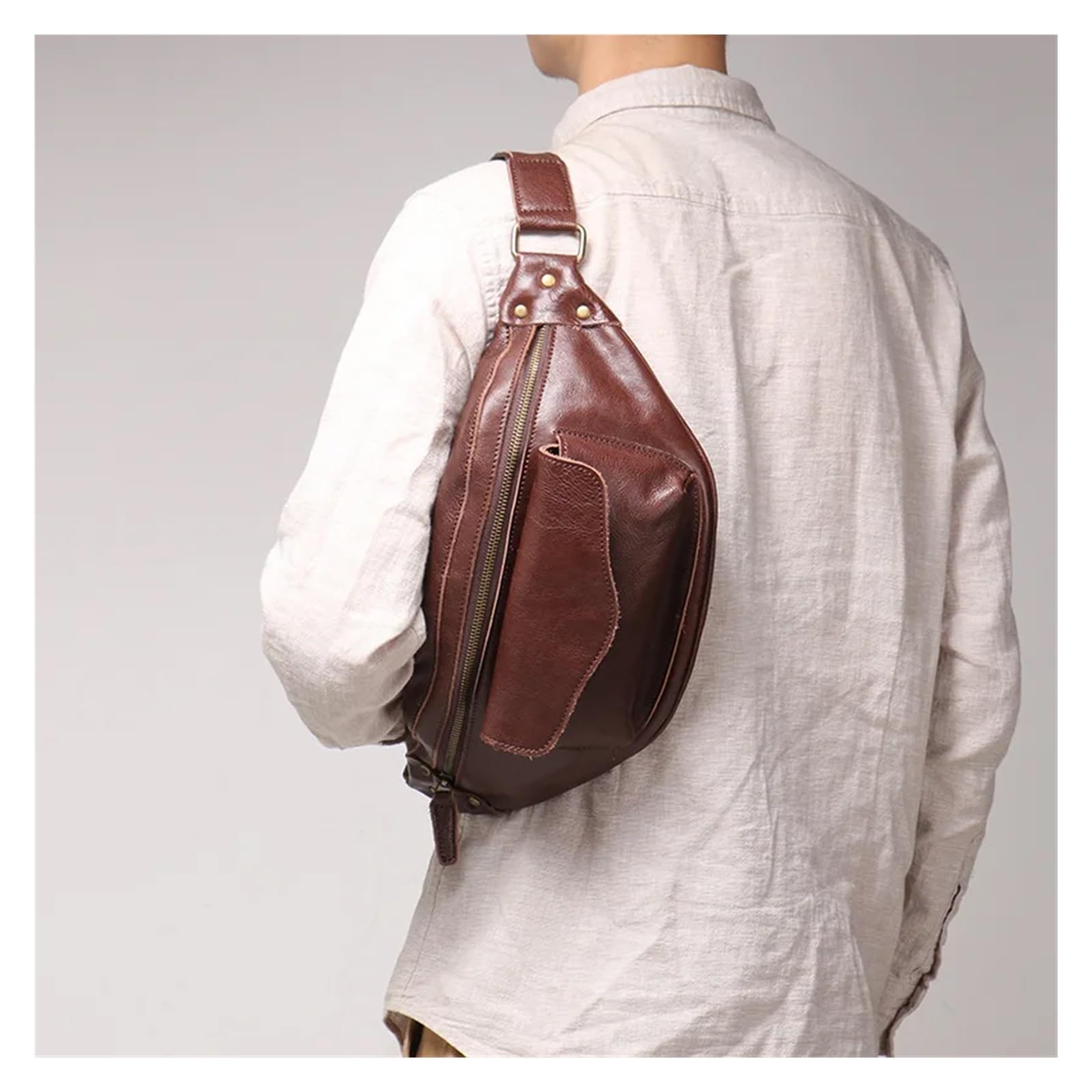 Bolso Pecho Hombre Bolso Deportivo for el Pecho, Bolso Cruzado Informal for Hombre, de Hombro