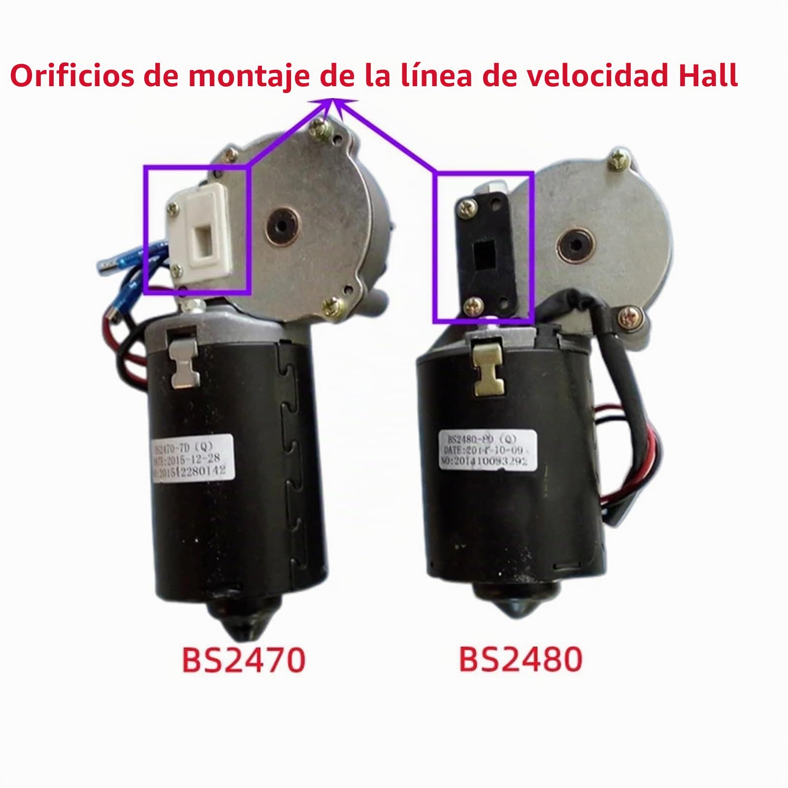 Motor de Puerta de Garaje de 24 V CC, Motor de Puerta Enrollable de Garaje con límite electrónico BS2470 BS2480(BS2480)