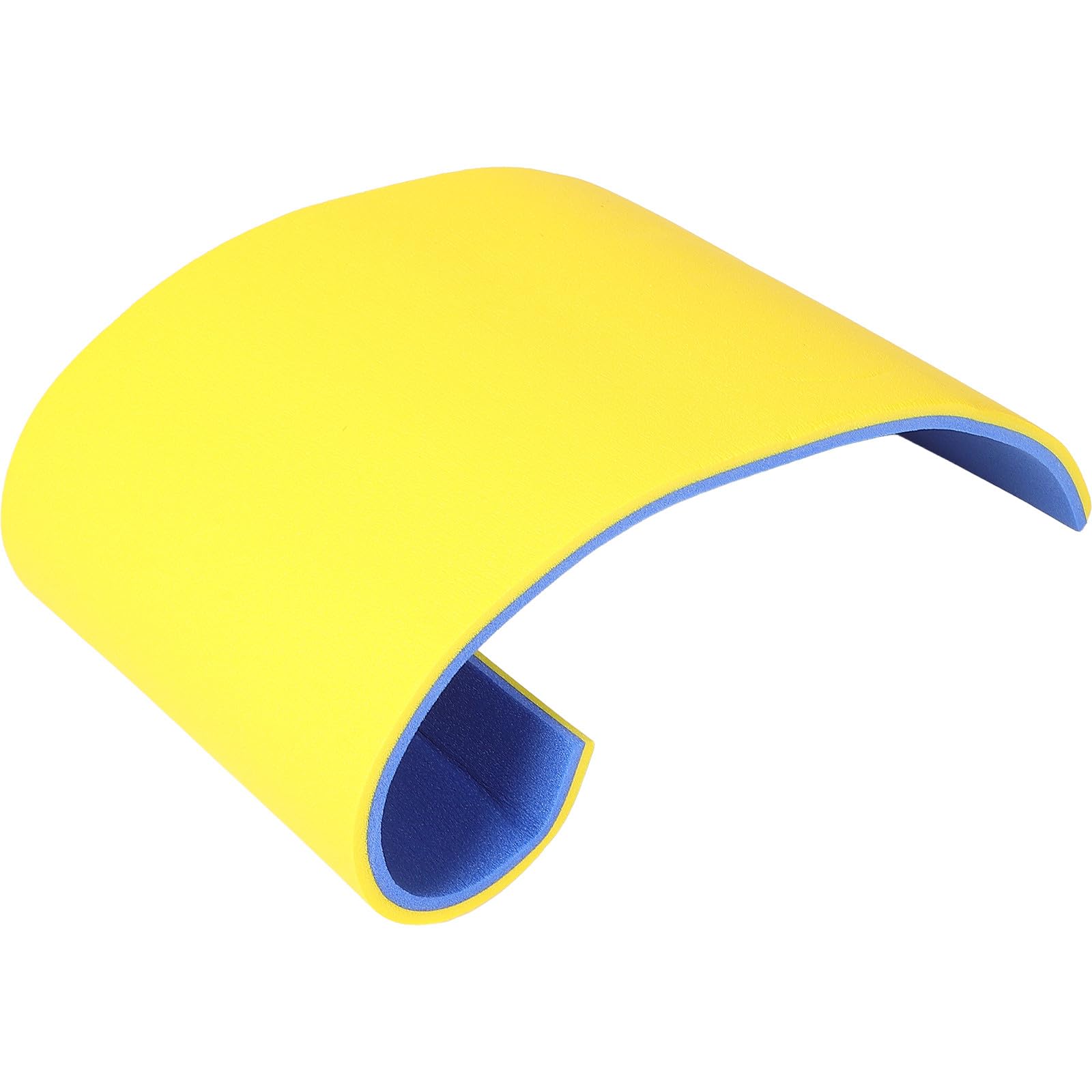 GALPADA Colchoneta Flotante de Espuma para 110X40X22 CM Azul y Amarillo Doble Capa Esterilla Flotante de Nenúfares para Piscina y Actividades Acuáticas en Lagos y Parques Acuáticos