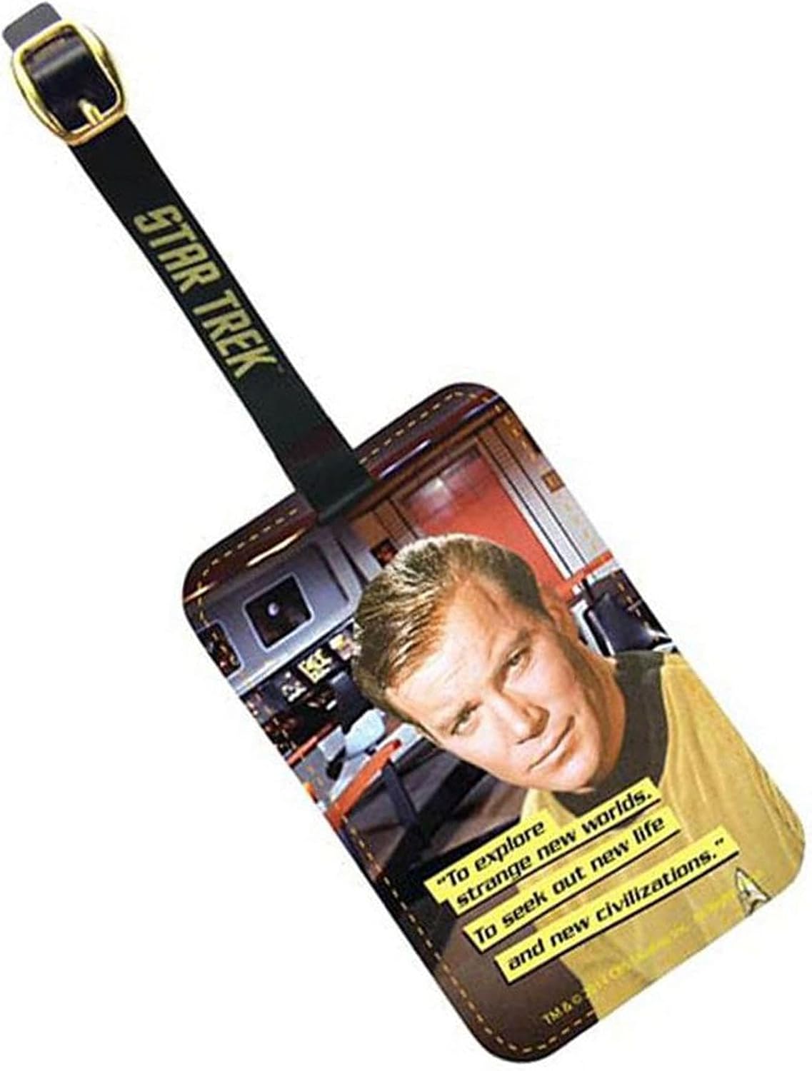Star Trek Captain Kirk Graphic Luggage Tag