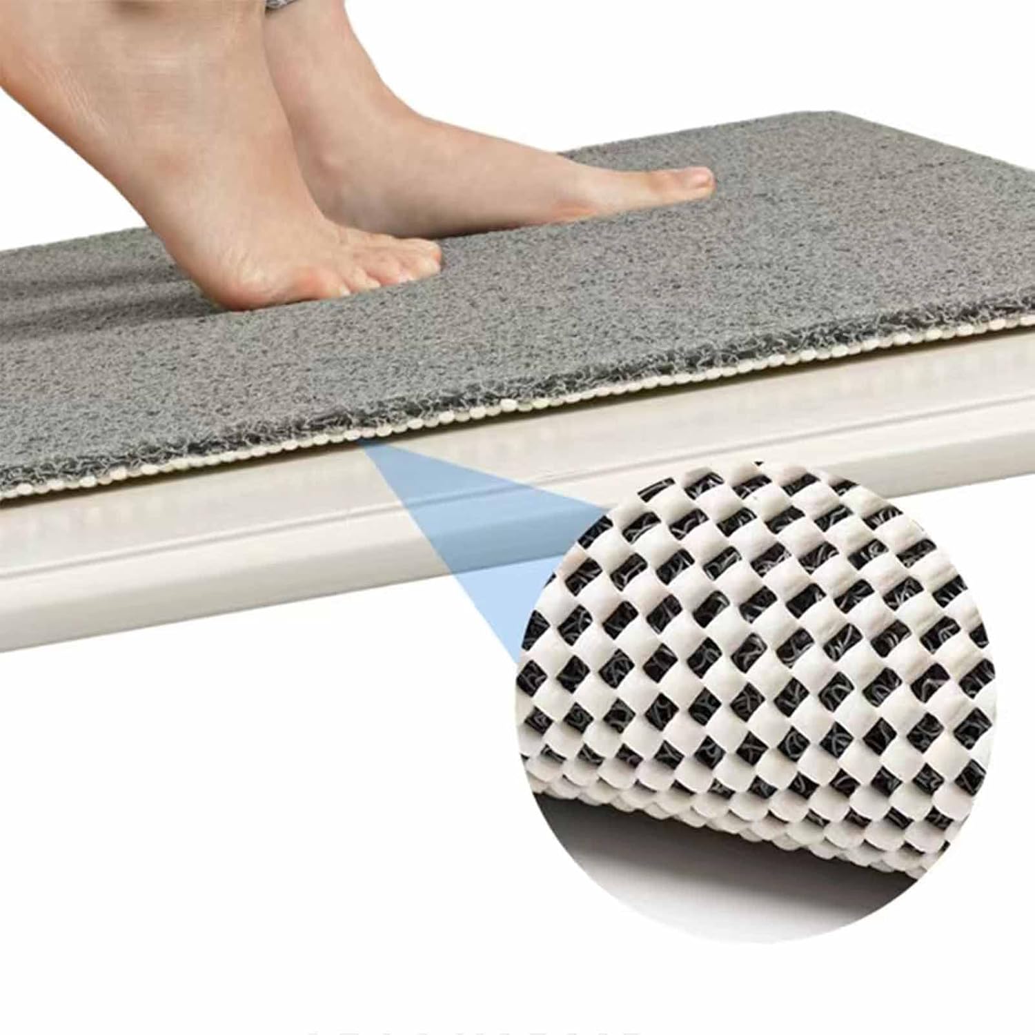 Secure Mat - The Ultimate Non-Slip Bath Mat,Non-Slip Bathtub Mat,The Secure Mat Bath Mat,for Tub,Shower,Bathroom (Brown,40x60cm), (055)