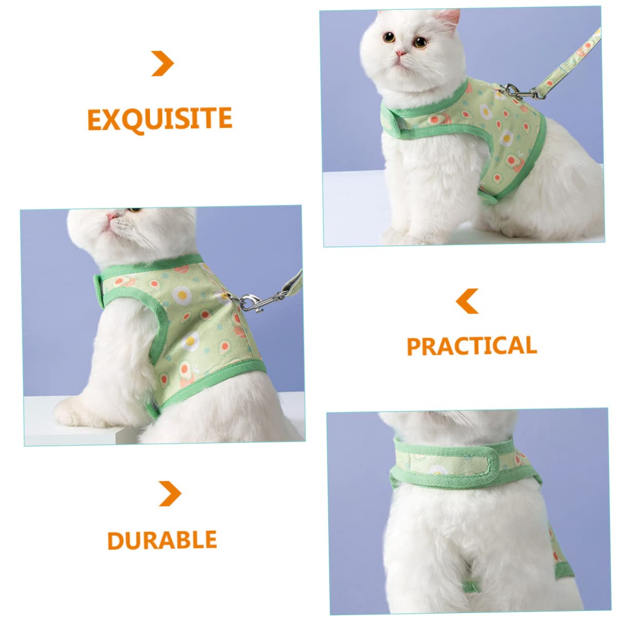 SUPVOX 2 Set Guinzaglio Per Gatti Trasportino Per Animali Domestici Cinghia A Fionda Imbracatura Per Gatti Cat Cablaggio Regolabile Guinzaglio Per Cuccioli Gattino Cinghia Per