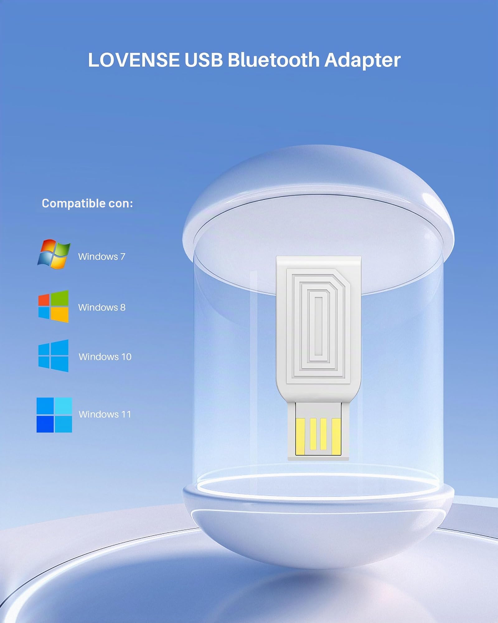 LOVENSE Dongle USB Bluetooth Adapter, Remote Connect, Windows 7/Windows 8/Windows 10 Diseñado para PC