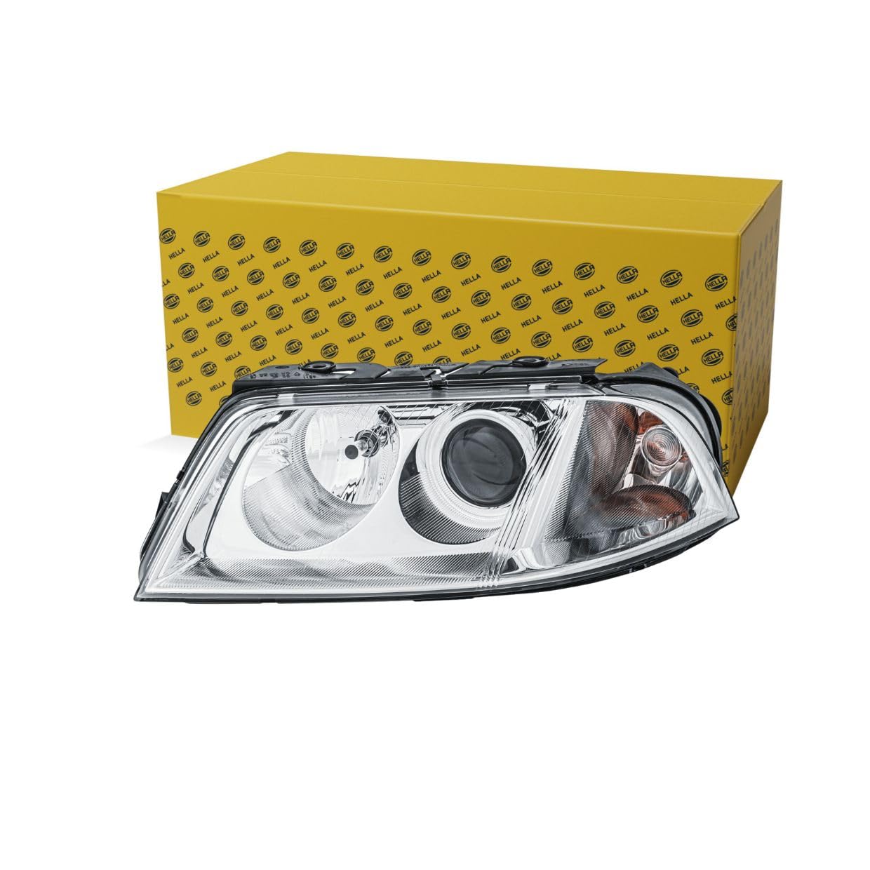 Projecteur Avant Droit HELLA Halogène - Compatible VW Passat B5.5, Pour Circulation à Droite