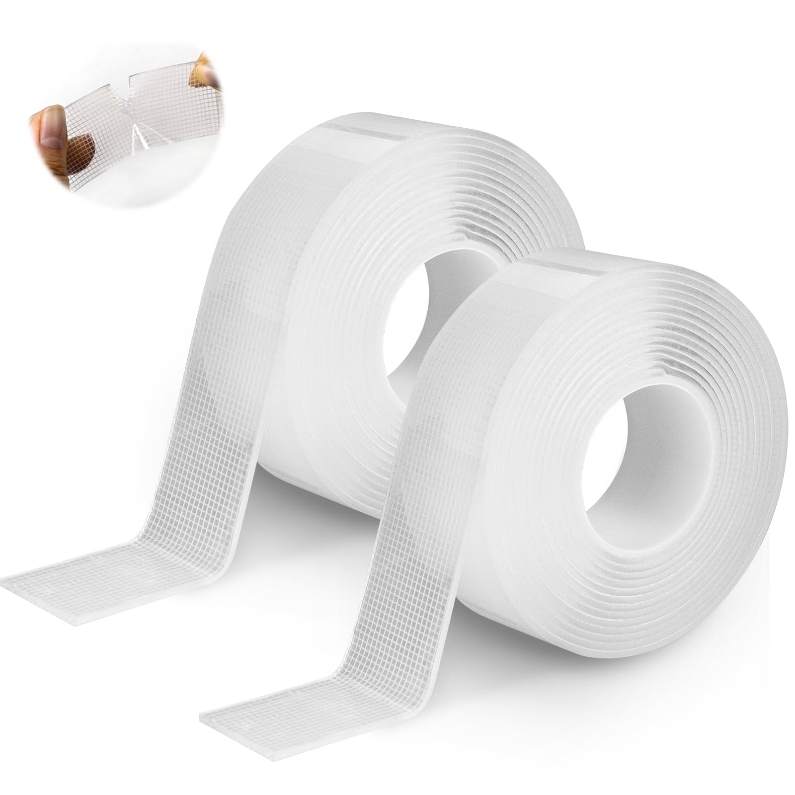 Ruban Adhésif Double Face Extra Fort Transparent Amovible Double Face Adhésif Double Face Fin Nano Gel Adhésif Double Face Pour Tapis, Mur Photo