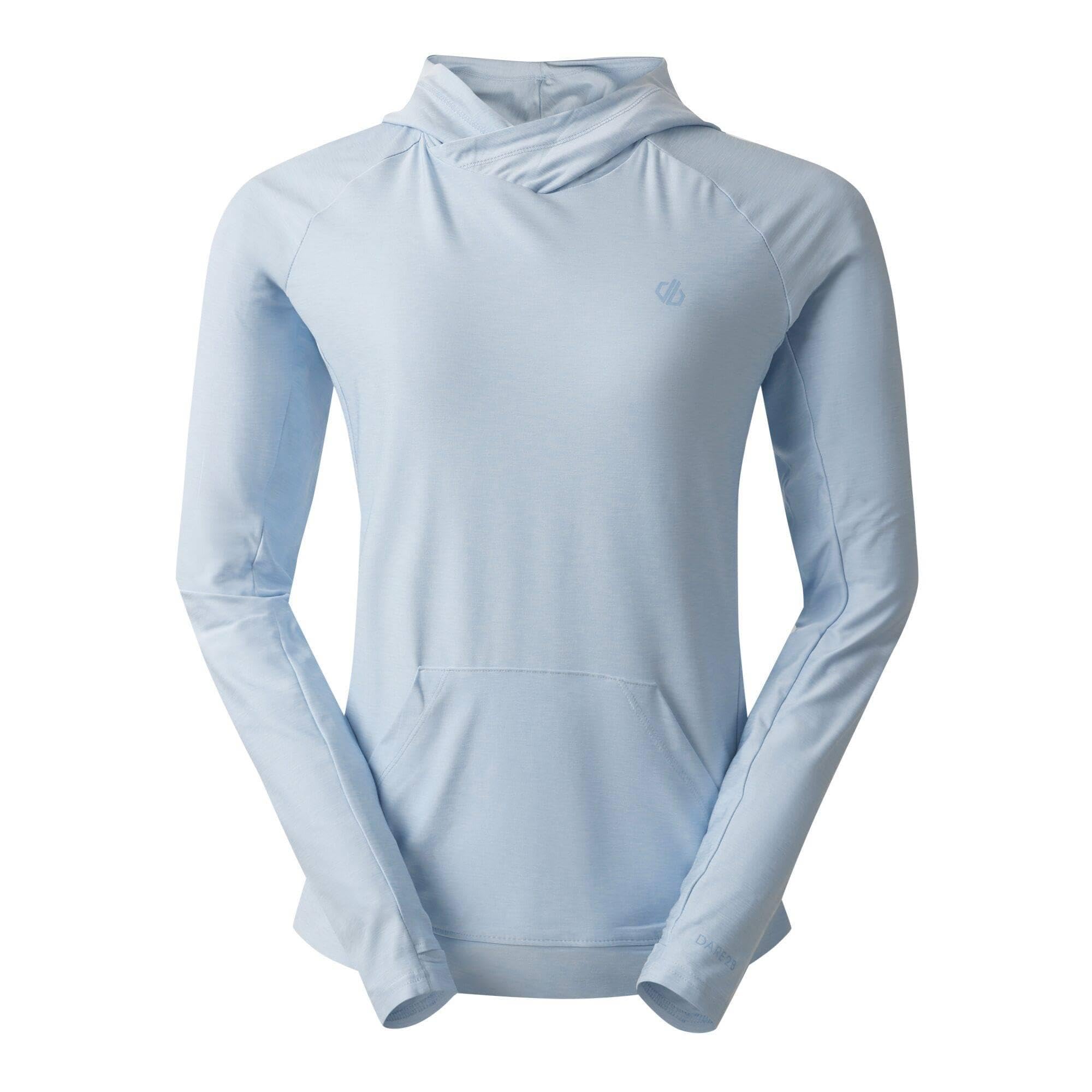 Dare 2b Womens Sprint City Hoodie Casual Tops, Lightweight, Sweat Wicking & Antibacterial - Perfect for Outdoors, Working out & Activewear Blue
