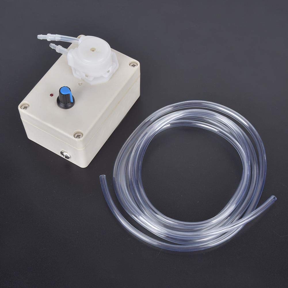 Simlug Bomba peristáltica de 1 ml-250 ml/min, bomba dosificadora de 50/60 Hz, enchufe estadounidense de 110-240 V para análisis bioquímicos