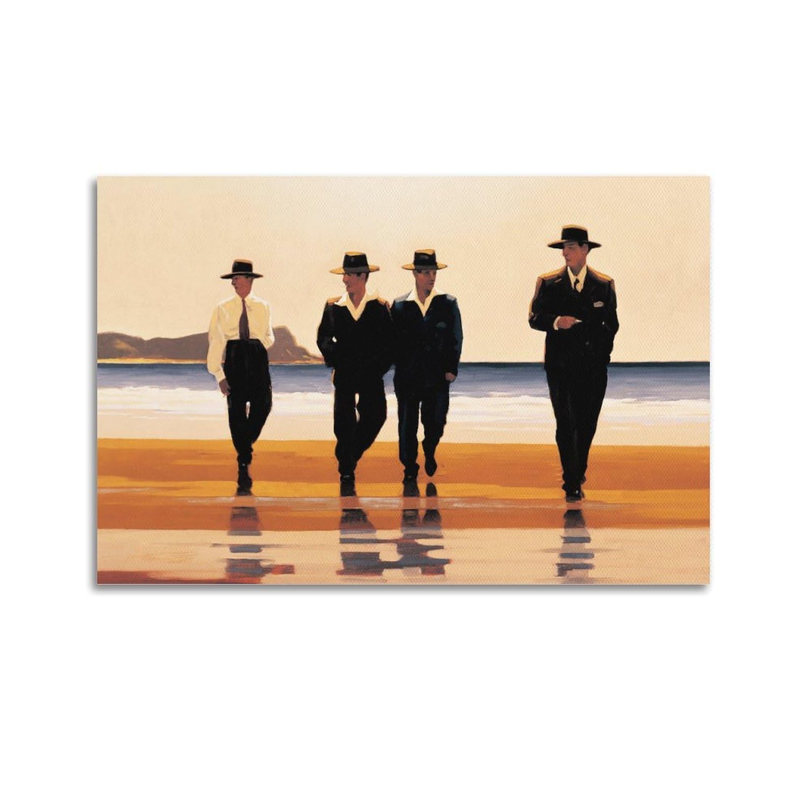 Jäck Vëttriano Famous Work Poster The Billy Boys Painting On Canvas Wall Art Scroll Picture Print Living Room Walls Decor Homes 12x18inch(30x45cm)
