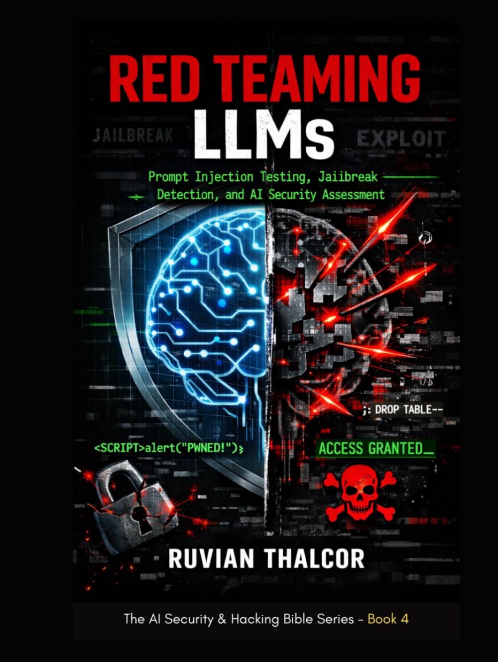 Red Teaming LLMs: Prompt Injection Testing, Jailbreak Detection, and AI Security Assessment (The AI Security & Hacking Bible: Protect and Exploit LLMs and Autonomous Agents)
