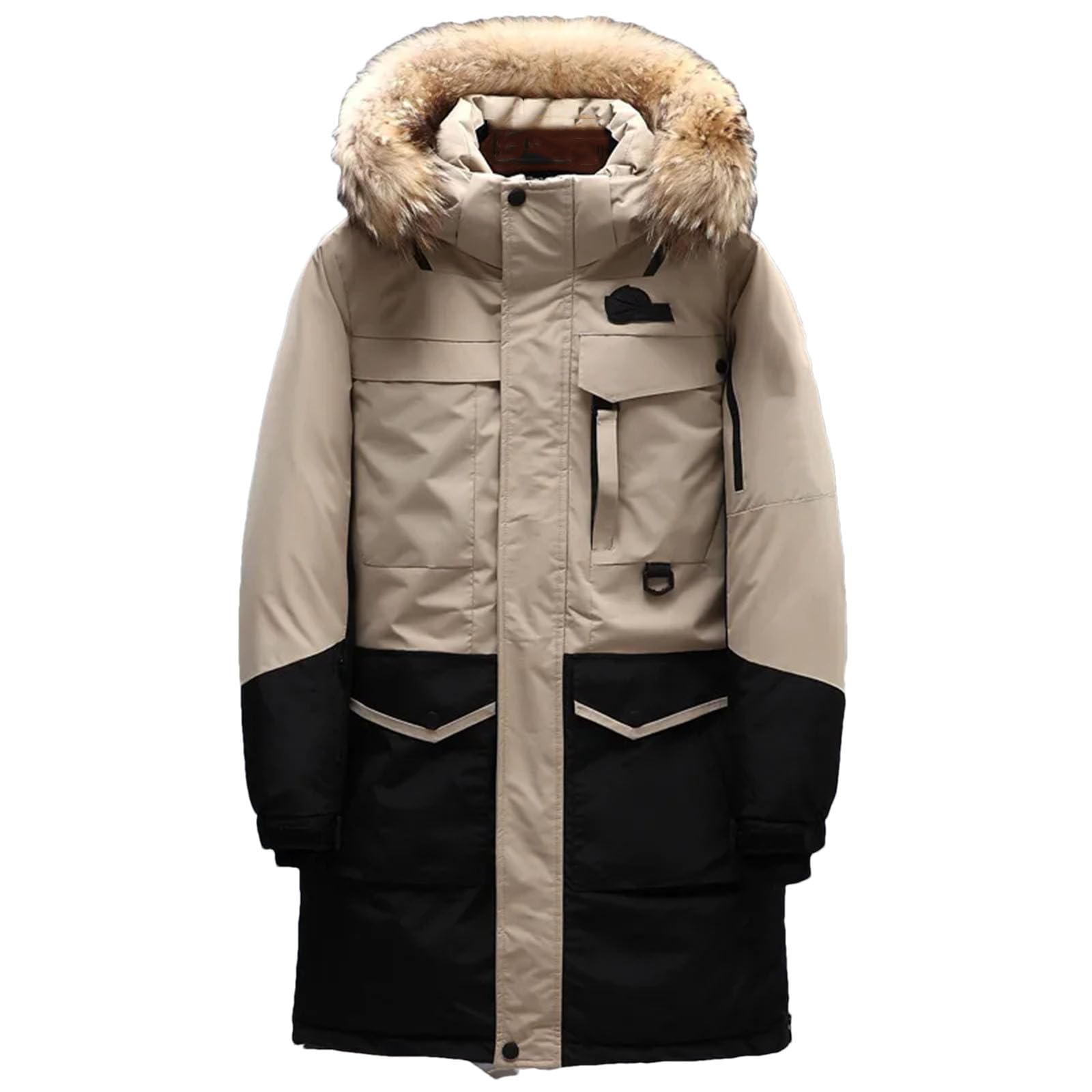 Dcvmvmn Mens Winter Down Jacket Casual Thick Warm Outerwear Men Hooded Long Puffer Parka Coat
