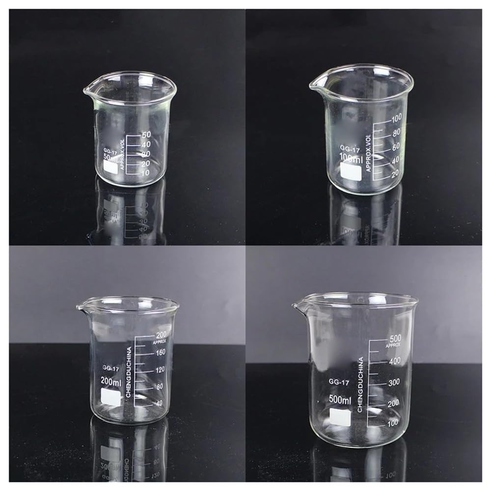 Bécher en verre expérimental de haute qualité pour mesures de précision