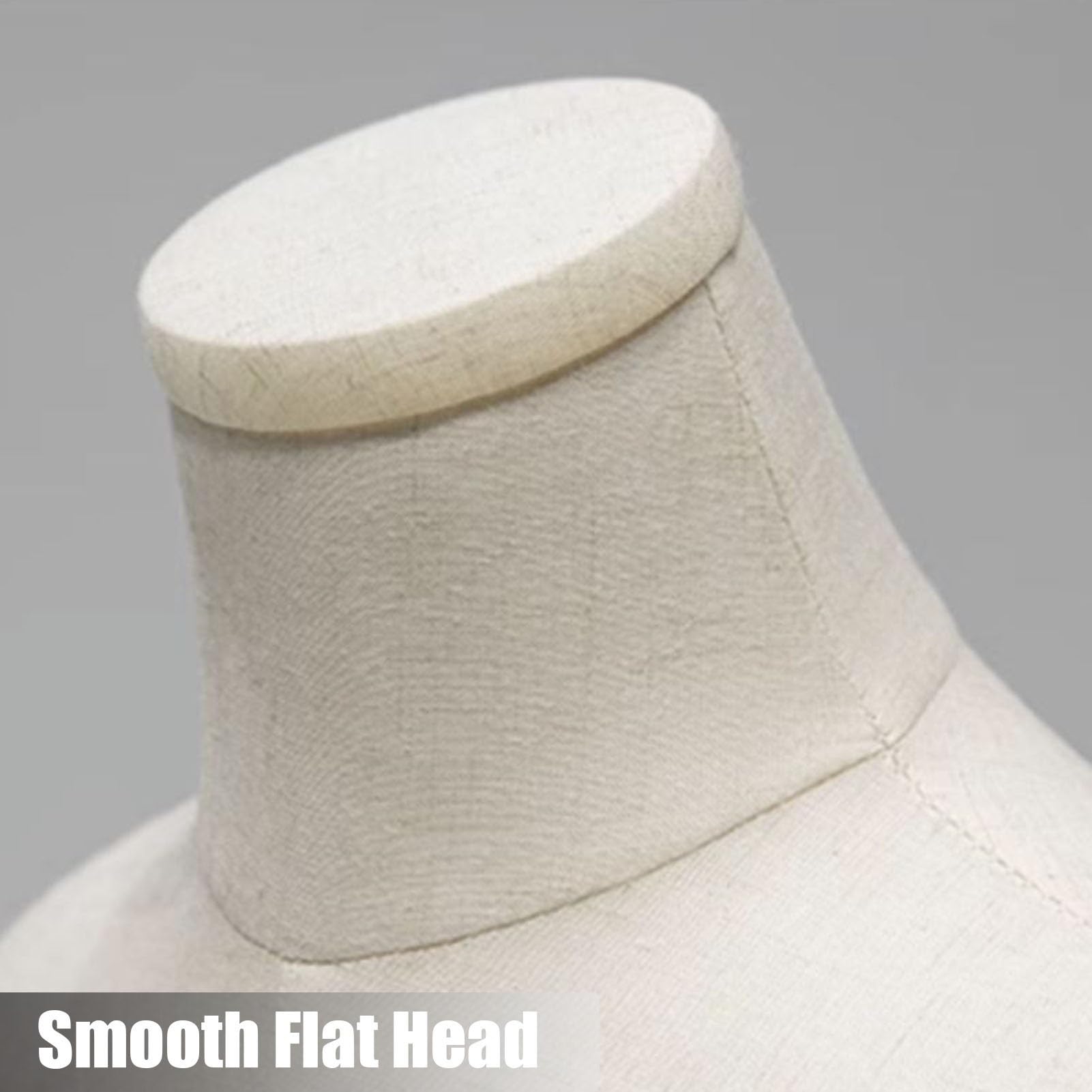 Mannequin de Couture pour Enfants, Buste Ajustable pour Filles et garçons, avec Base Circulaire en Bois pour vêtements, Foulards et vitrines (réf. 80# A).