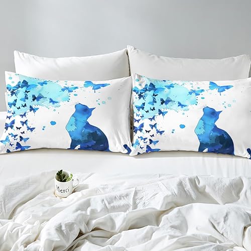 Miniatura 26 de Juego de ropa de cama de dibujos animados para niños, funda de edredón con estampado de vaca rosa, tamaño Queen, funda de edredón de piel de vaca