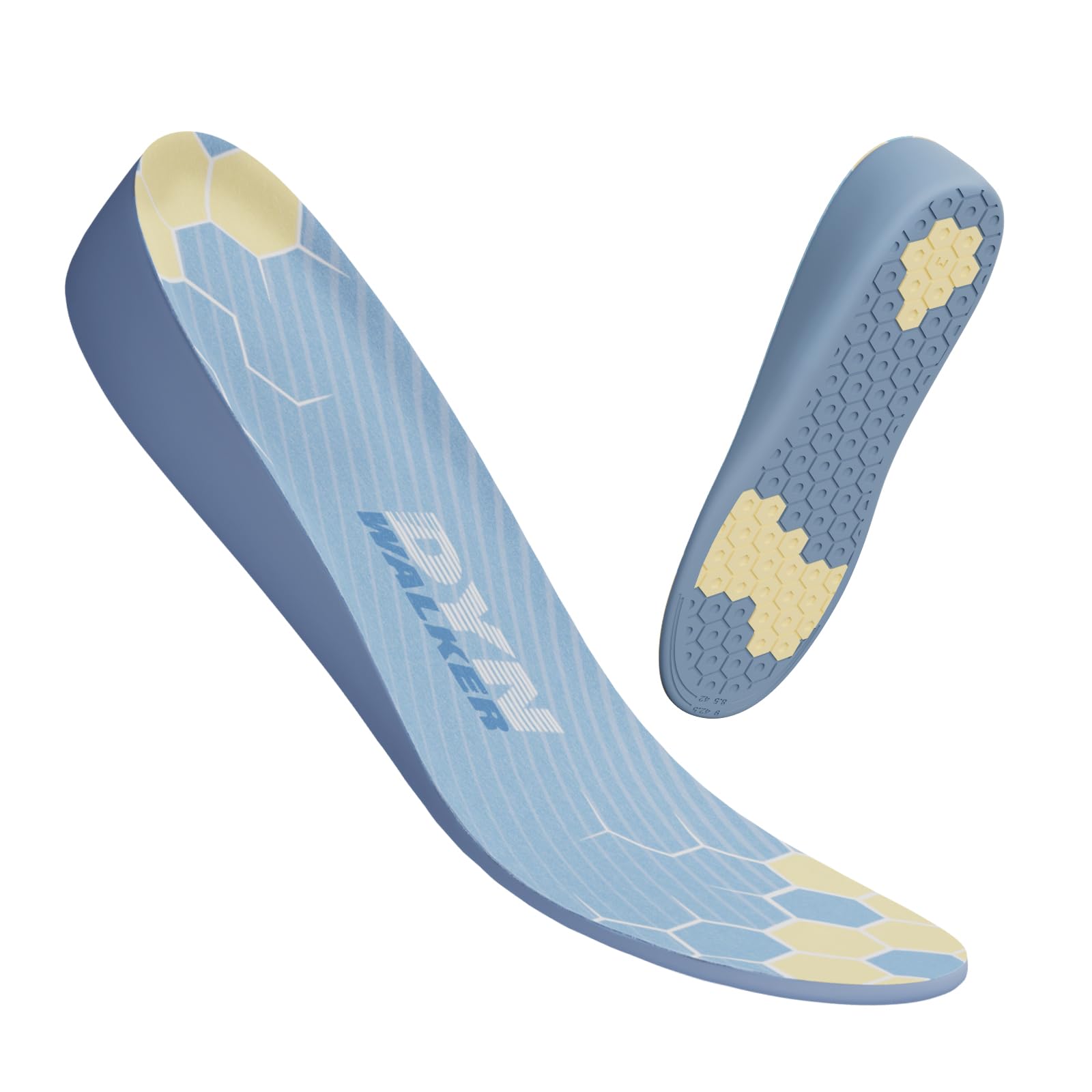 DynWalker Alzatacco Donna, Alzatacco Uomo, Comfort Invisibile Aumento di Altezza, per stare in piedi tutto il giorno, solette in PU Gel S