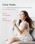 Laifen Hair Dryer SE 2, 200 Million Negative Ionic Blow Dryer with Child Mode and 108,000 RPM Brushless Motor, 1400W Powerful Fast Drying High-Speed Low Noise Hairdryer with Magnetic Attachments, HD130