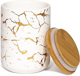 INSPIRASET- Coffee Canister, Ceramic Container with Lid - Perfect Coffee Container and Kitchen Canisters for Countertop - Elegant and Practical Gift