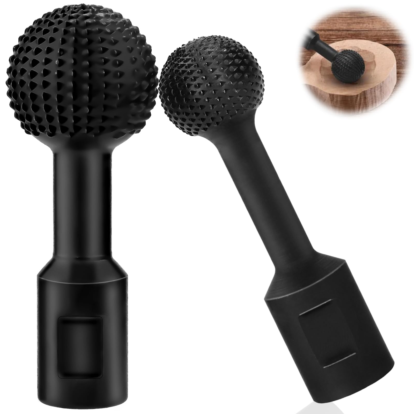 2 Pack Of 25MM/40MM Ball Chisel Carving Grinding Heads, Ball Cutter