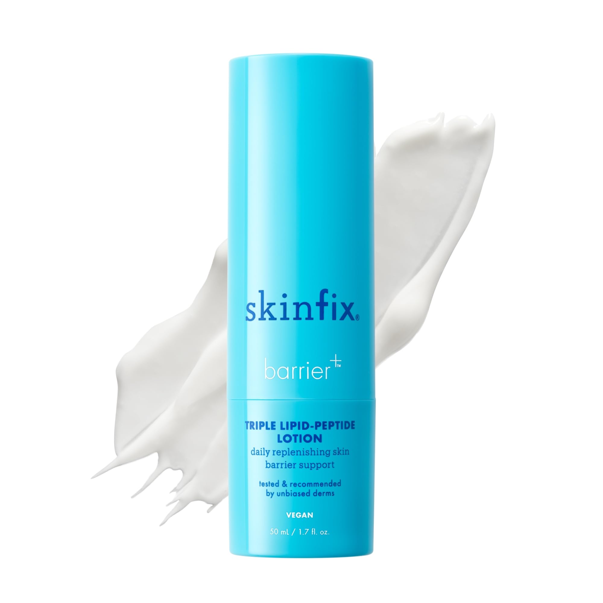 Skinfix Triple Lipid-Peptide Lotion - 1.7 oz - Lightweight, Hydrating Face Moisturizer - Non-Comedogenic - Fragrance Free - Vegan, Cruelty Free