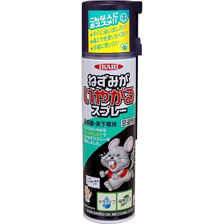 Amazon イカリ消毒 ネズミ忌避 ねずみがいやがるスプレー 3ml ハッカの臭い 園芸用害獣 害虫忌避剤