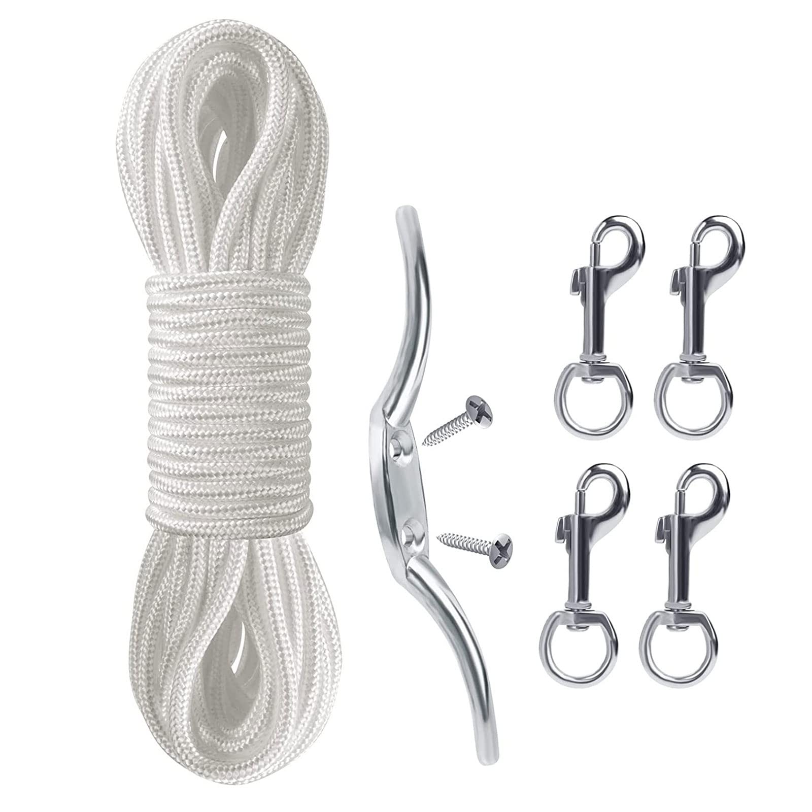 Msioytog 6 Piece Set Flagpole Hardware Repair Parts Multipurpose Household Flagpole Decoration For Home Bedroom Dormitory Accessory Yard Decoration