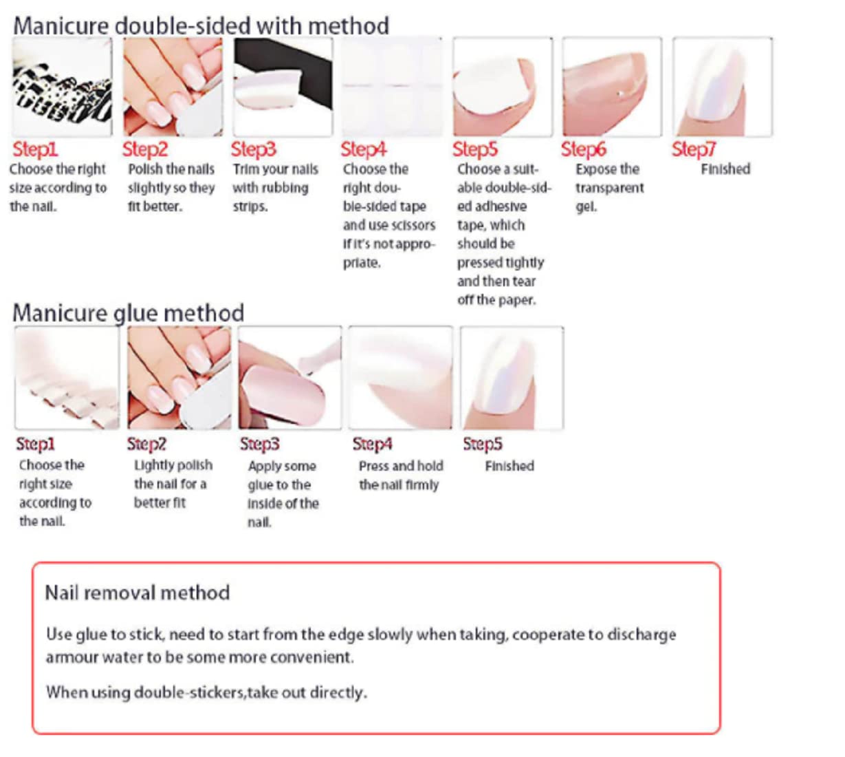 VIKSON INTERNATIONAL 24 Pcs press on Nude multicolor || UV Treated gel glossy finish long printed abstract || press on fake Artificial false nails extension set || With nail glue sticker sheet & nails apply kit for girls women. (BO00005) 4
