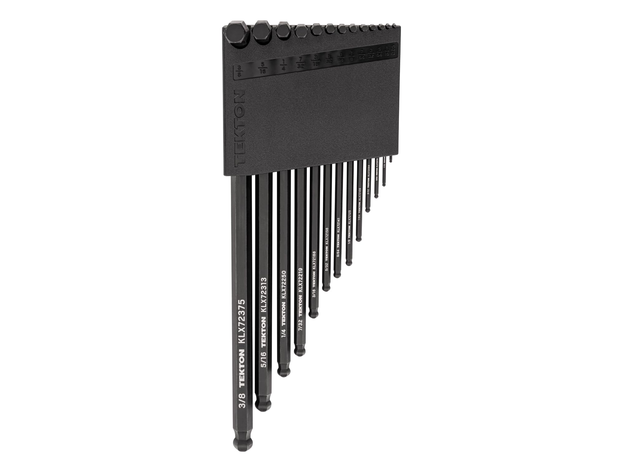 TEKTON Ball End Hex L-Key Set with Holder, 13-Piece (0.050-3/8 in.) | KLX91102