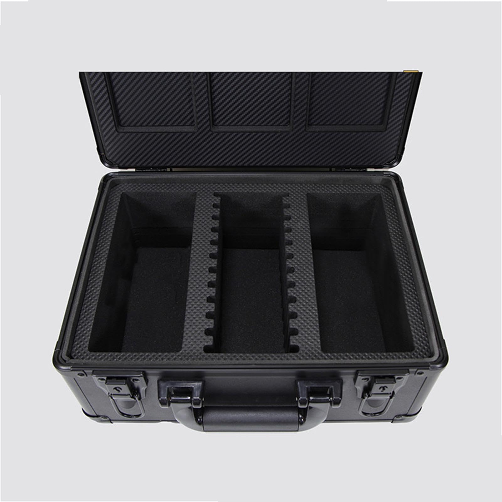 Qianly Boîte de Rangement pour Cartes Gradées, étui de Transport pour Cartes, Porte-cartes Robuste, 3 Emplacements, étui pour Cartes de Sport, avec Serrures