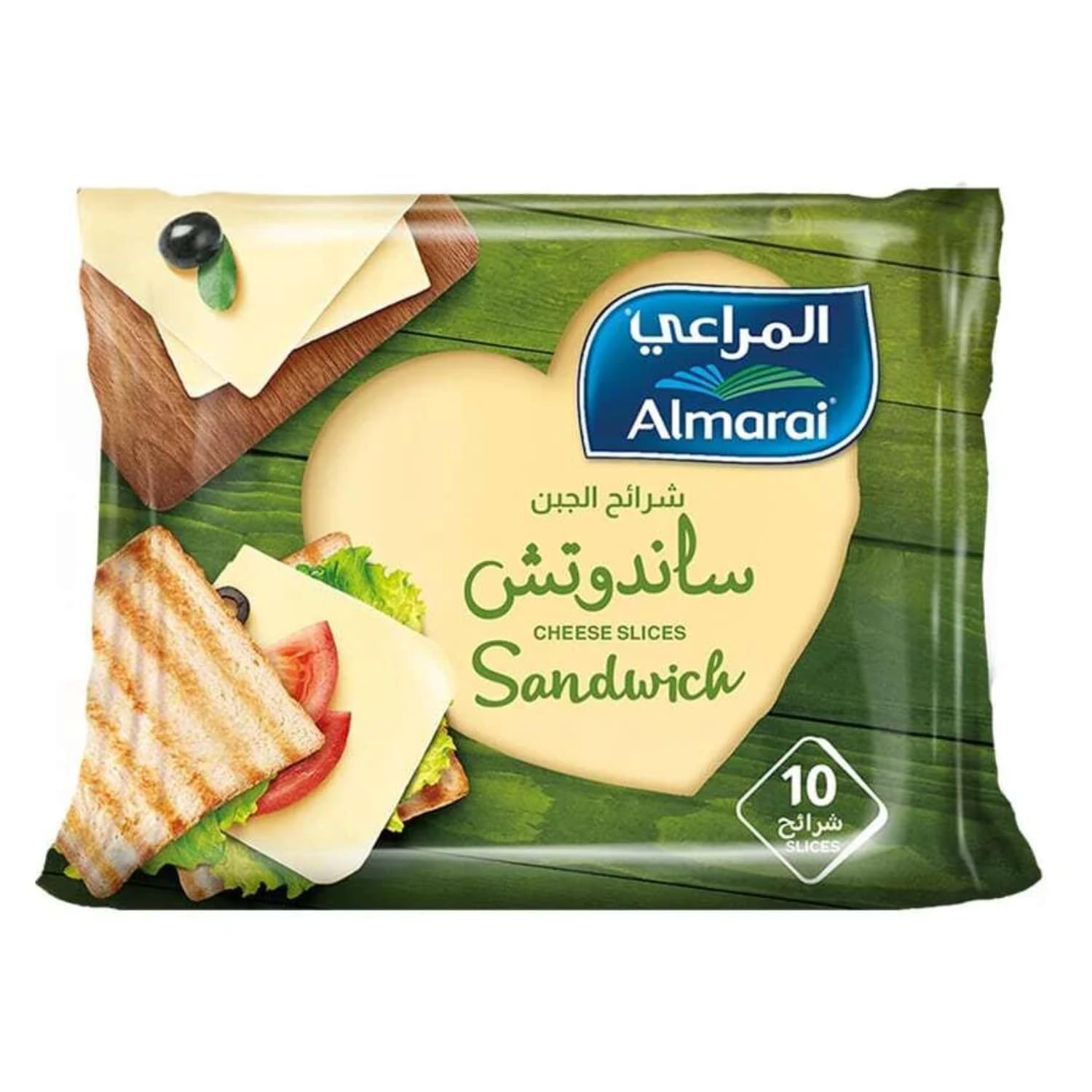 Almarai Sandwich Cheese Slices 10x Count 200g Pouch By COUGAR | Mild & Creamy Cheese Slices for Sandwiches & Toast | Reduced Fat Dairy Cheese | Convenient Ready-to-Use Slices for Everyday Meals - (Imported-Saudi Arabia)-image-11