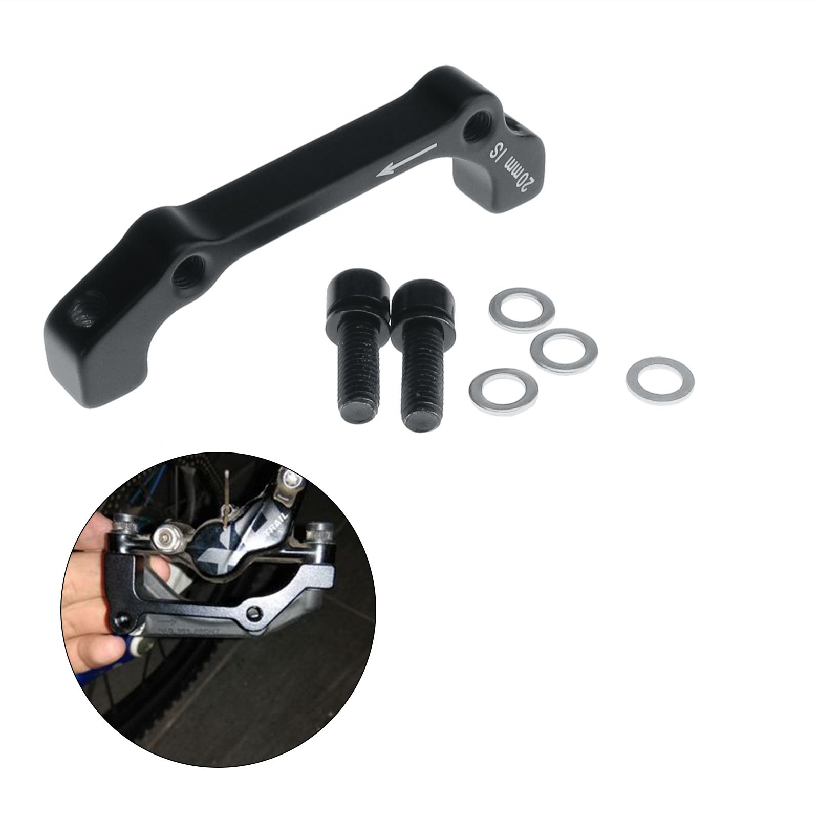 ENET YINETTECH Adaptateur de Frein à Disque CNC Avant et arrière de 160 mm, Support d'étrier PM à la Norme is