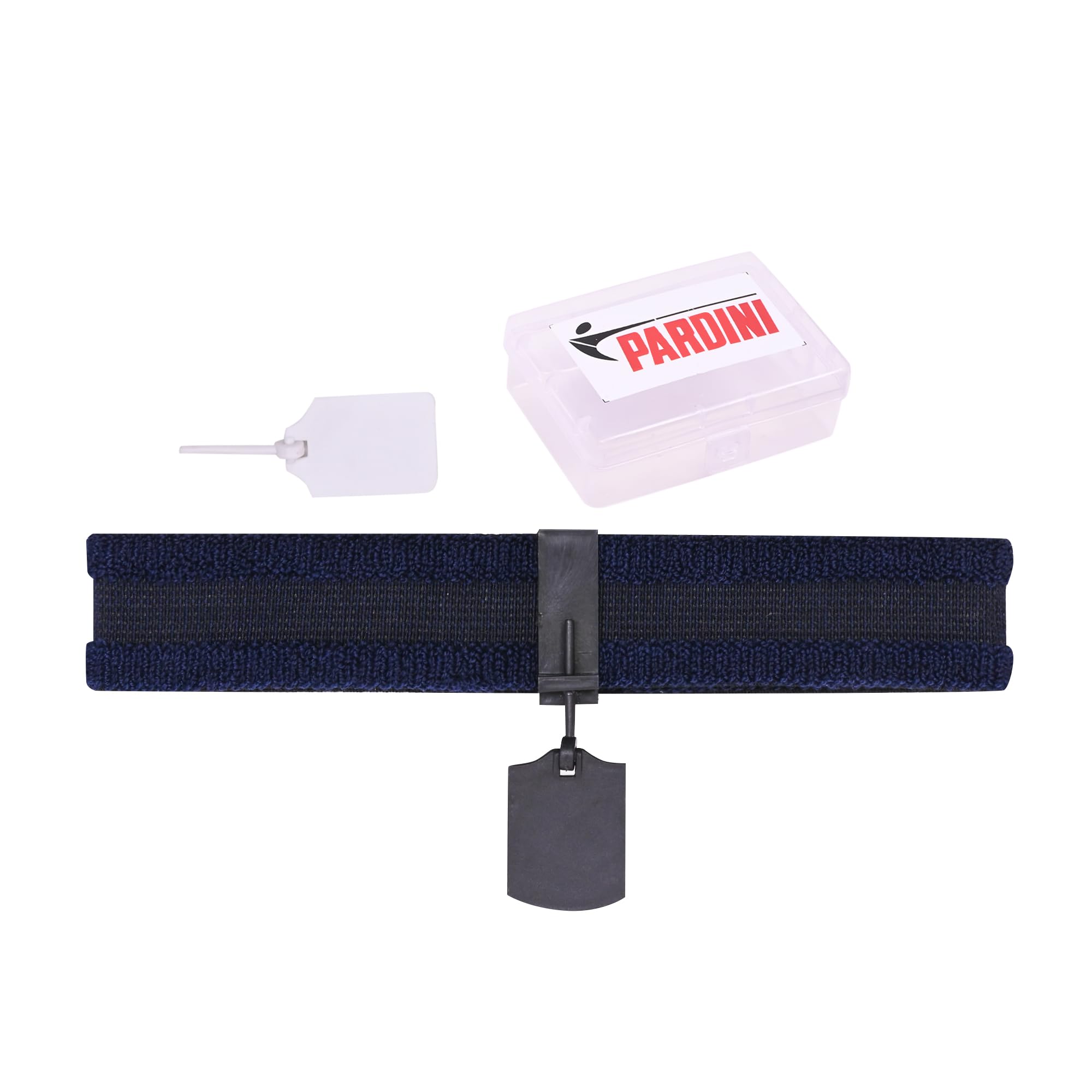 Pardini Sweat Absorbing Headband Eye Blinder with Flip-able Blinds (White & Black) – ISSF Standard, Non-Reflective Matte Finish, Clip-On Design, Plastic Case – Pack of 1, Blue-image-44
