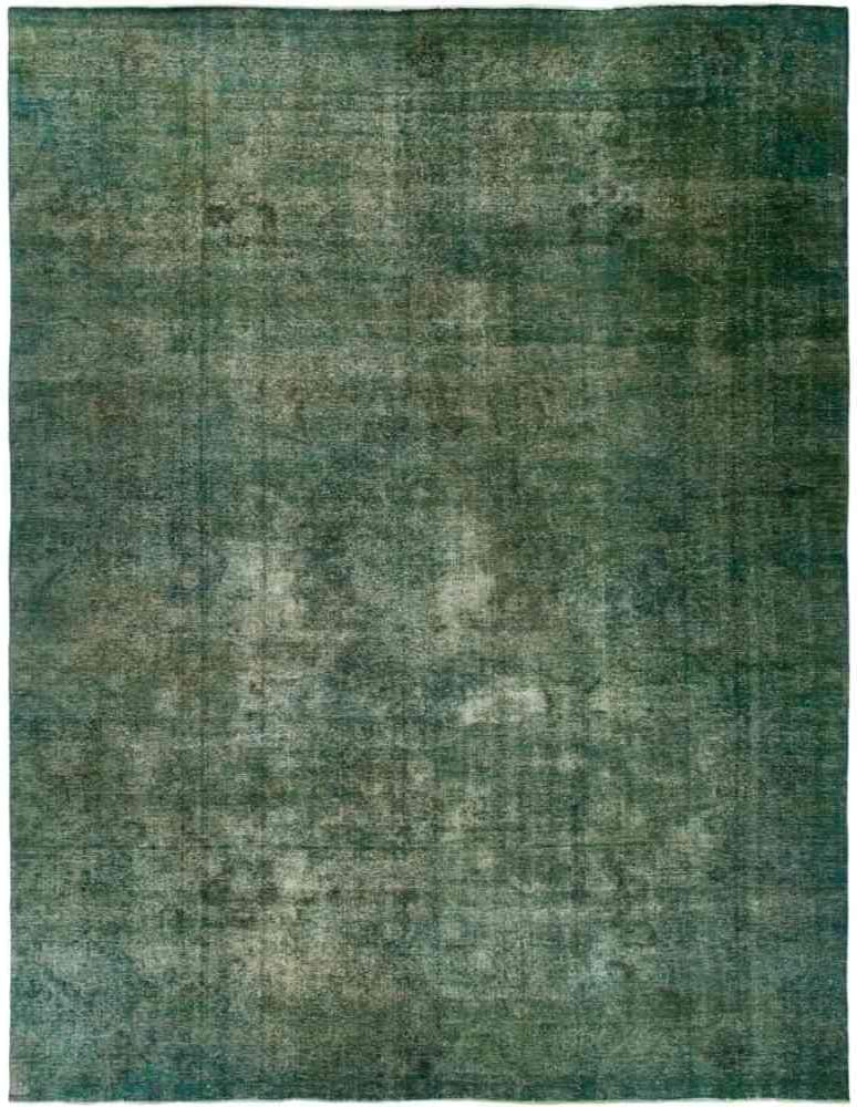 Solo Rugs Vintage Alvaro One of a Kind Hand Knotted Area Rug, Emerald, 9' 10" x 12' 10"