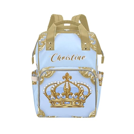 Liveweike Tiger Personalized Diaper Bag Backpack Custom Name Daypack Large Mommy Bag for Teen Girls Boy Student