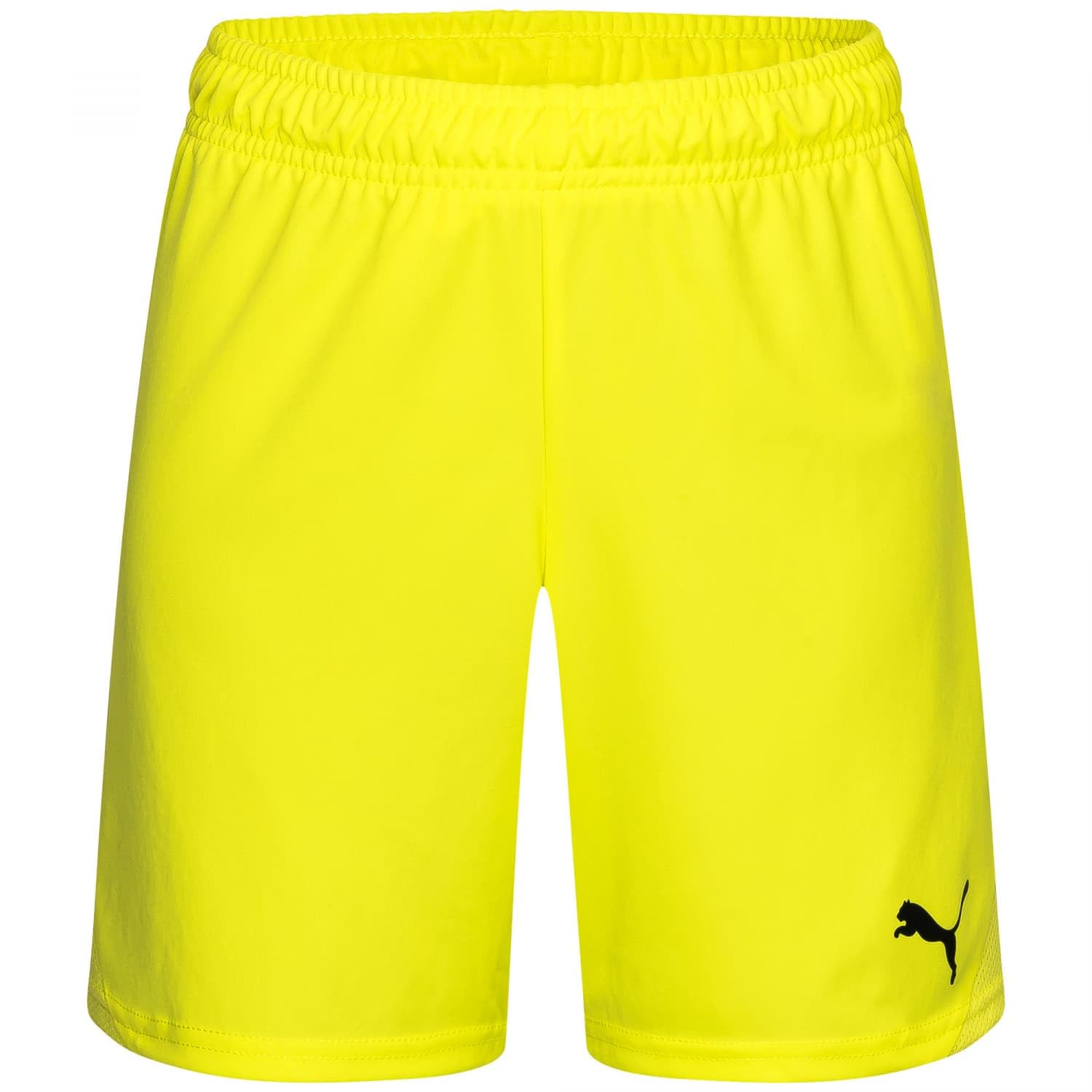 PUMA Unisex Teamgoal Jr Knitted Shorts, Fluro Yellow PES-puma Black, 152 EU