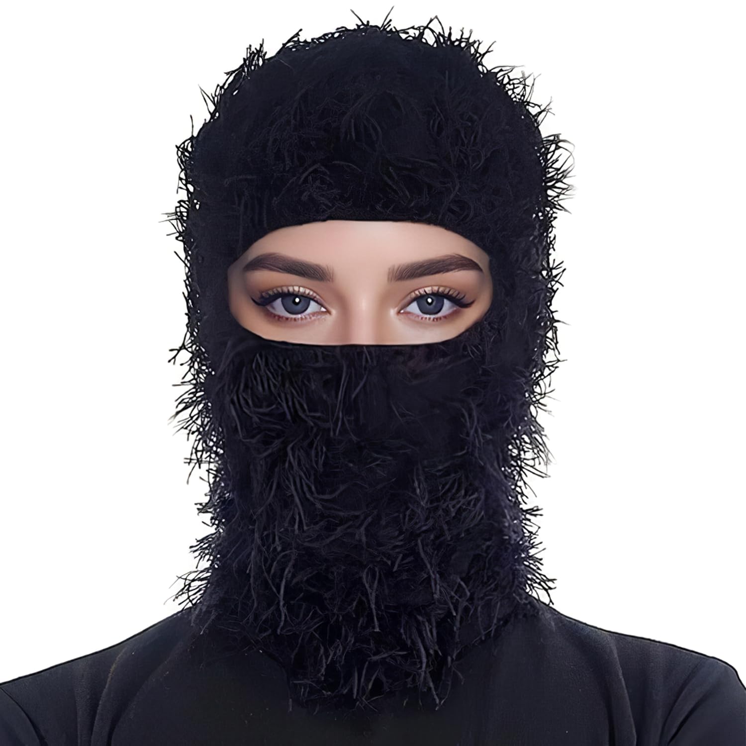 Full Face Mask for Men, Thermal Balaclava for Winter | Ski Mask for Men for Cycling, Ski & Outdoor Sports | Breathable Balaclava, Lightweight Full Face Mask for Man – Black-image-49