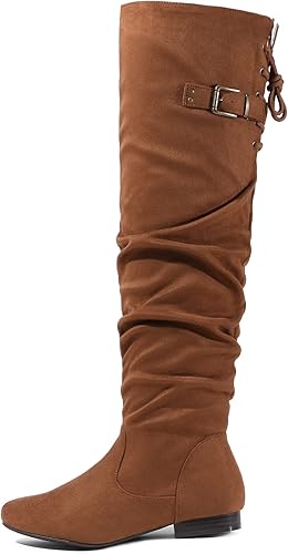 Miniatura 2 de DREAM PAIRS - Botas de ante para invierno, de altura al muslo, para mujer