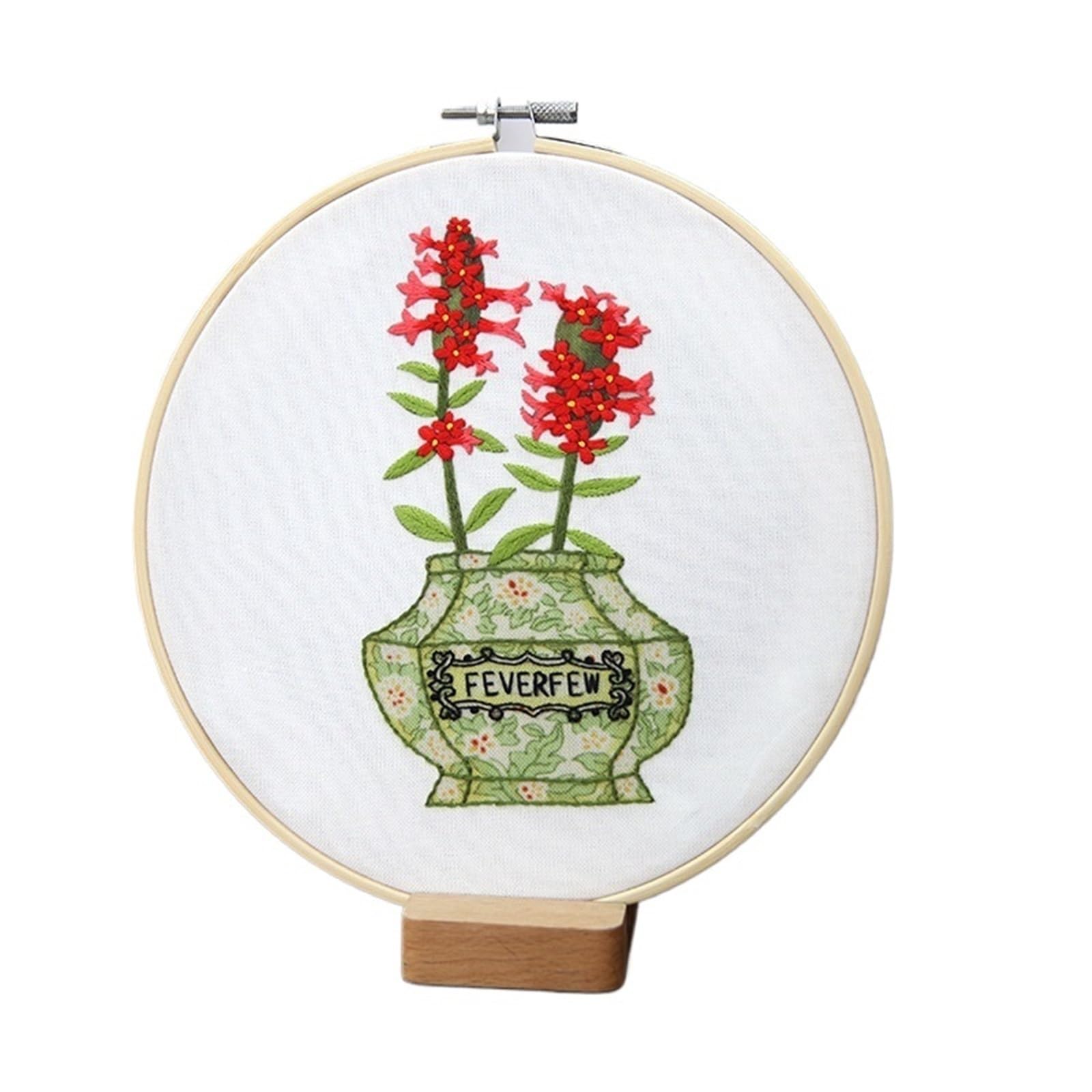 LKLNKVL embroidery, Embroidery Kit， Flower Stamped Kit(Color 11,Without hoop)