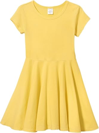 Soft Cotton Jersey Girls Twirly Dress