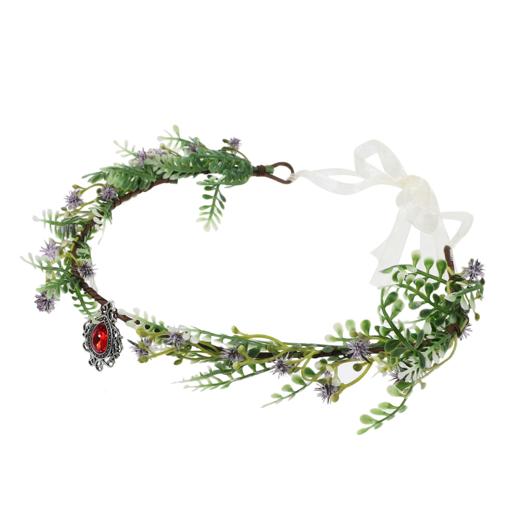VICASKY 4 Pezzi Decorativa per Fascia Sposa con Fiori Artigianali e Accessorio per Matrimonio Cerchietto per Ragazze e Feste