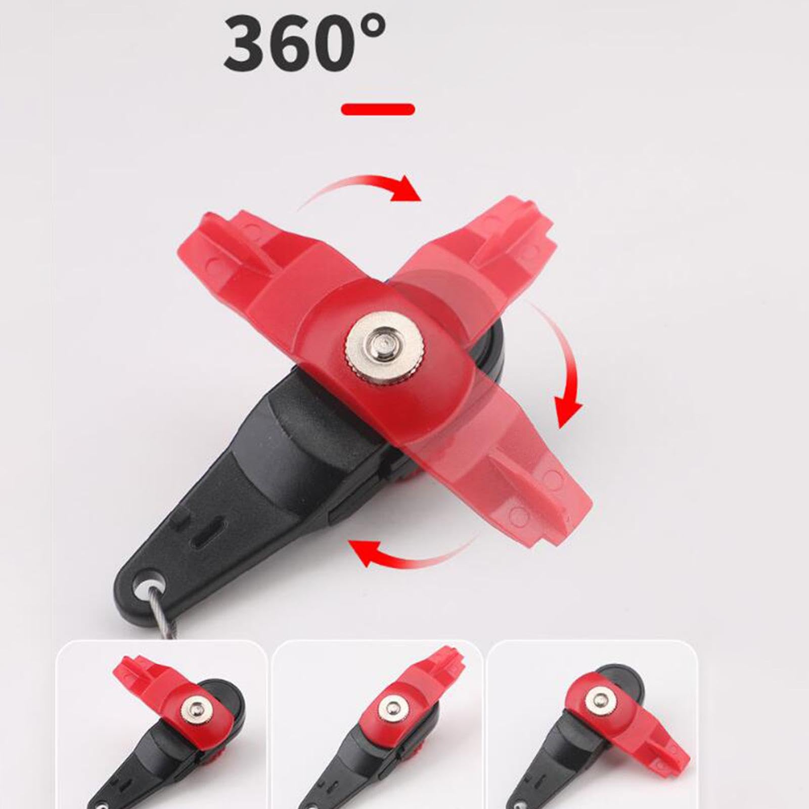 Menolana Power Grip Release Clip Down Release Clip Fishing Accessory Rotatable Heavy Tension Adjustable 11.81inch Leader for Kite Boat, L