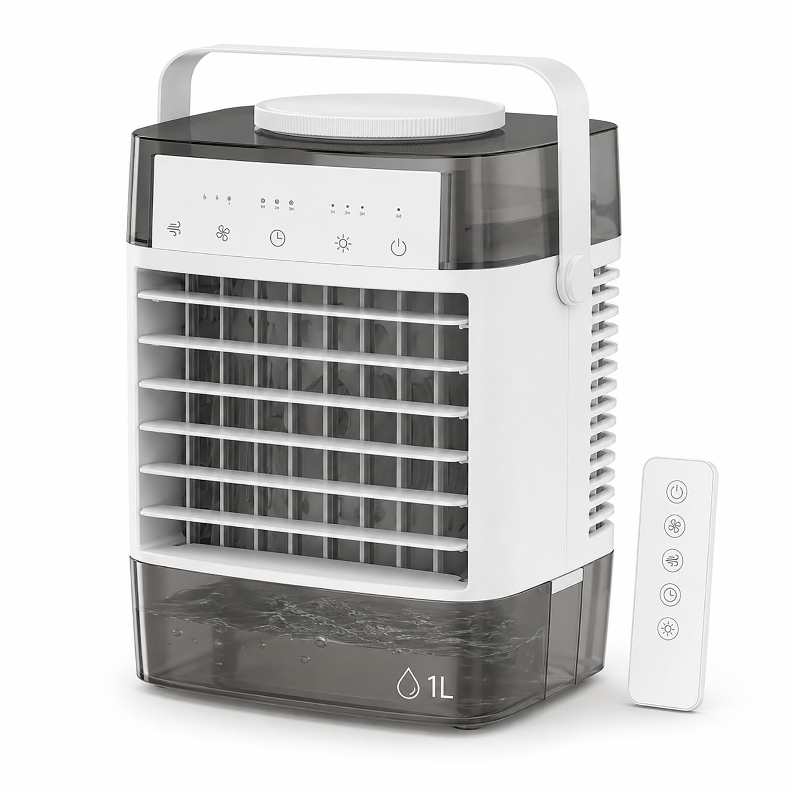 Portable Swamp Cooler Desktop, Carry Handle, Evaporative Cooler